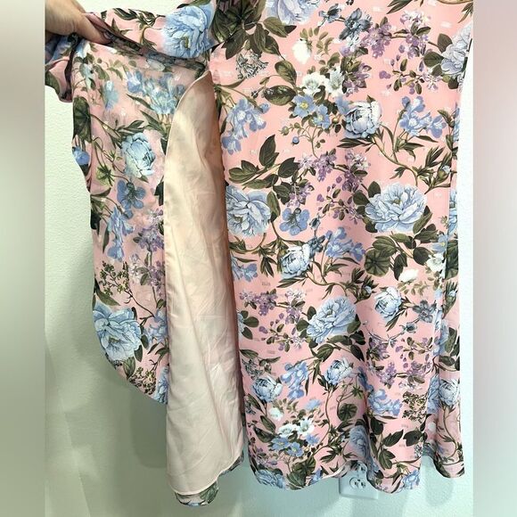 ELIZA J Floral Print Ruffled Long Sleeve Maxi Dress - Picture 5 of 10